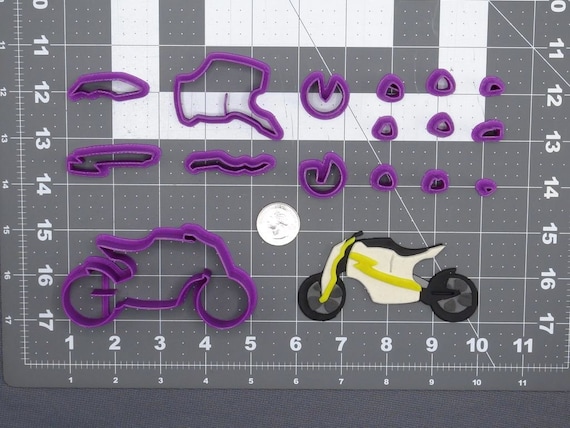 Motorcycle 266-E866 Cookie Cutter Set - Etsy