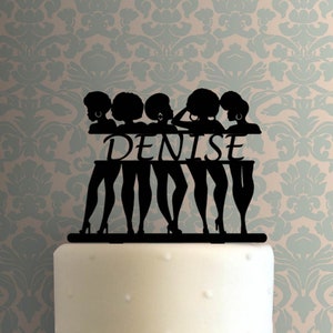 Custom Afro Girls Name 225-A954 Cake Topper