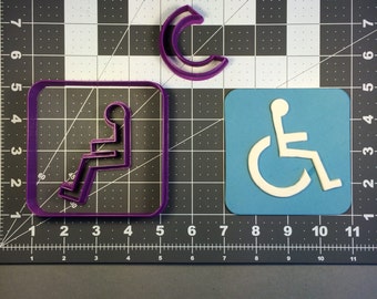 Wheelchair Sign 100 Cookie Cutter Set