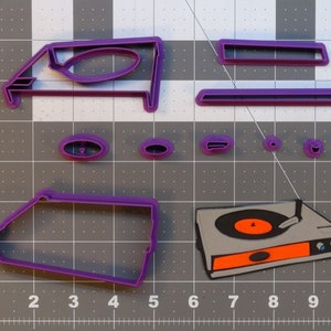 Record Player 266-A765 Cookie Cutter Set