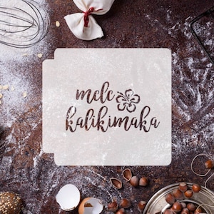 Mele Kalikimaka 783-E840 Stencil