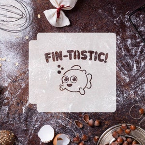 Estêncil de barbatana de peixe Tastic 783-E156