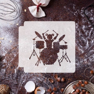 Estêncil Baterista 783-E811