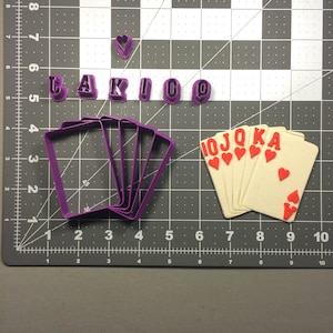 Ensemble royal de emporte-pièces de cartes de flush