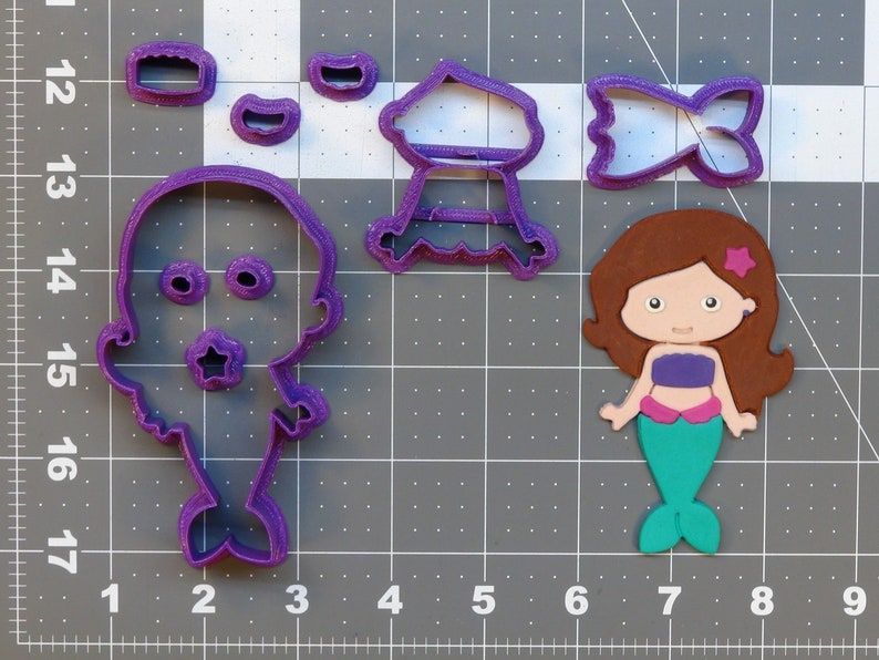 Baby Mermaid 266-698 Cookie Cutter Set