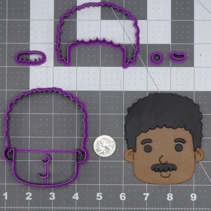 Man Afro Head 266-K752 Cookie Cutter Set
