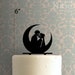 Gothic Moon Skeleton Couple 225-530 Cake Topper 