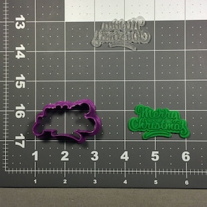 Merry Christmas 103 Cookie Cutter and Stamp