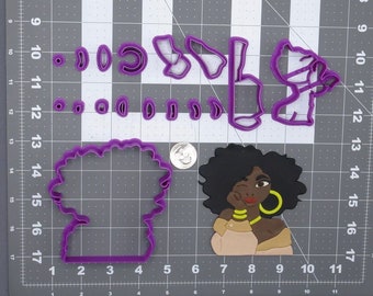 Afro Girl 266-G561 Ensemble d’emporte-pièces