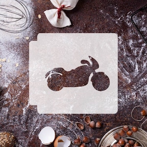 Motorcycle 783-D321 Stencil Silhouette