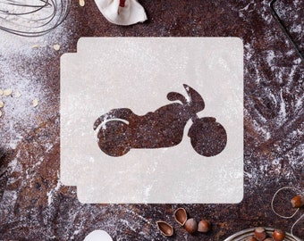 Motorcycle 783-D321 Stencil Silhouette