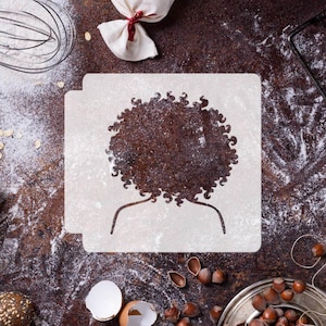 Afro Head 783-J447 Stencil