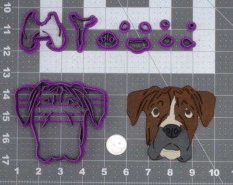 Boxer Dog Head 266-K219 Cookie Cutter Set