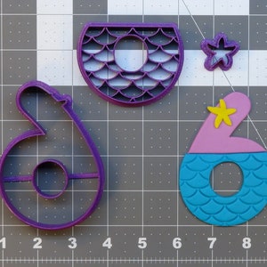 Mermaid Number - Six 266-A333 Cookie Cutter Set