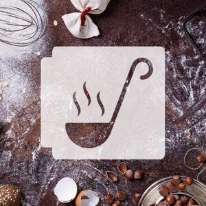 Ladle Spoon 783-C820 Stencil Silhouette
