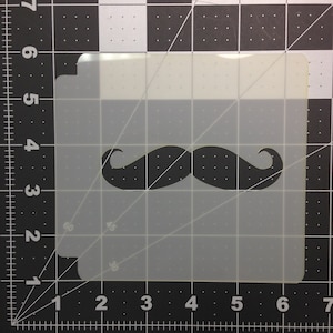 Mustache 100 Stencil