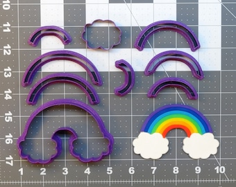 Rainbow and Clouds 266-A019 Cookie Cutter Set