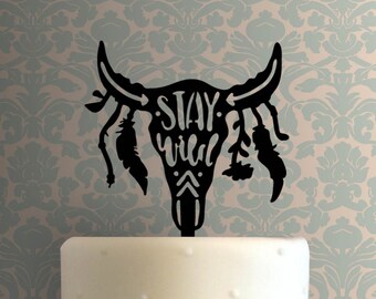 Tête de taureau Stay Wild 225-A599 Décoration de gâteau