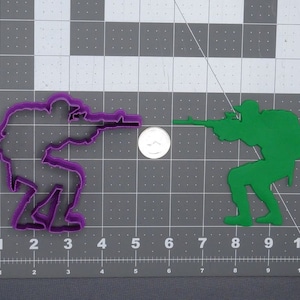 Soldier Aiming 266-E086 Cookie Cutter Silhouette