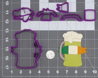 St Patricks Day - Irish Beer 266-K185 Cookie Cutter Set