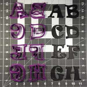 Ravi Font Uppercase Cookie Cutter Set