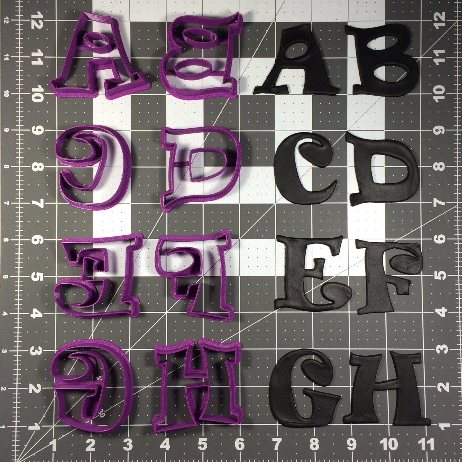 Ravi Font Uppercase Cookie Cutter Set - Etsy