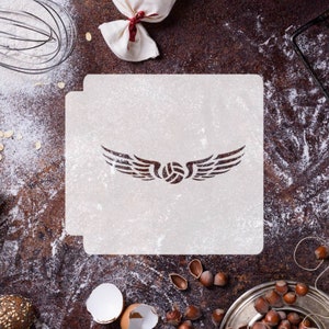 Volleyball with Angel Wings 783-E912 Stencil