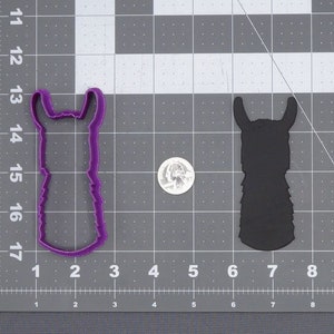 Lama Kopf 266-J005 Ausstecher Silhouette