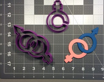 Male Female Symbol 100 Cookie Cutter Set