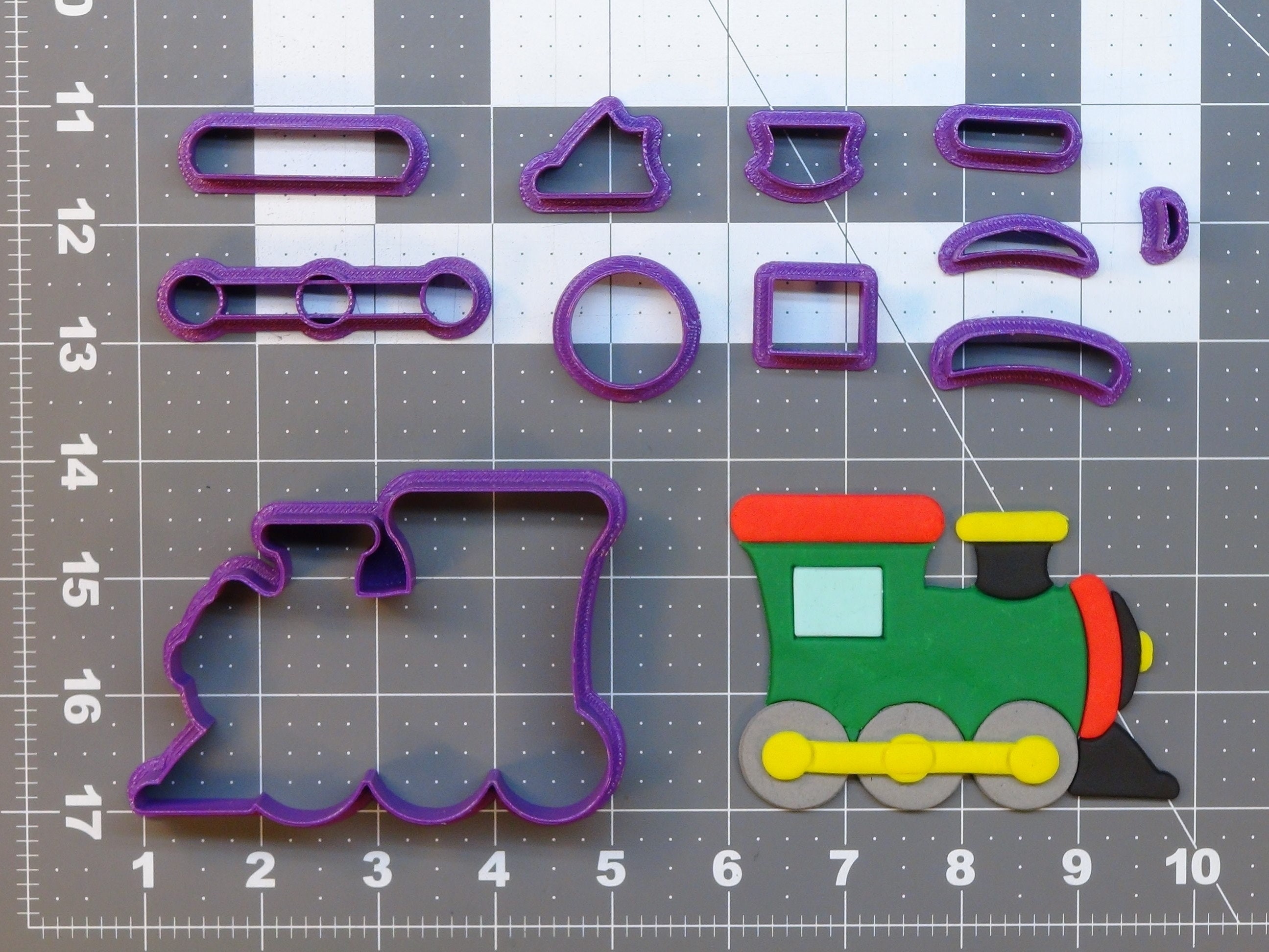 Train Cookie Cutter Set Etsy