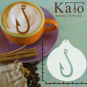 Fishhook 263-054 Latte Art Stencil