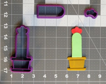 Planta de Cactus 266-C370 Juego de cortador de galletas