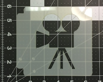 Movie Camera 100 Stencil