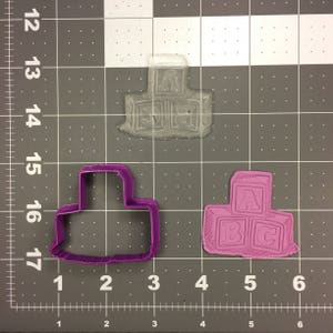 ABC Blocks 227-023 Cookie Cutter and Acrylic Stamp (Imprinted)