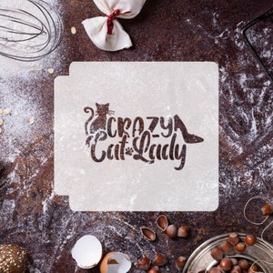 Crazy Cat Lady 783-E932 Stencil