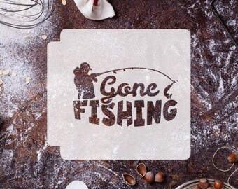 Gone Fishing 783-I543 Stencil