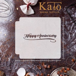 Happy Anniversary 783-B335 Stencil