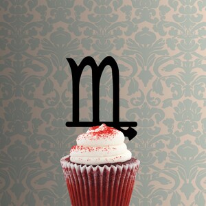Zodiac - Scorpio Symbol 228-269 Cupcake Topper