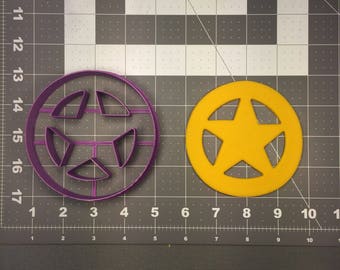 Sheriff Badge 101 Cookie Cutter