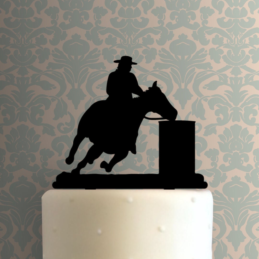 Barrel Racer Cake Barrel Racing 225-943 Cake Topper - Etsy