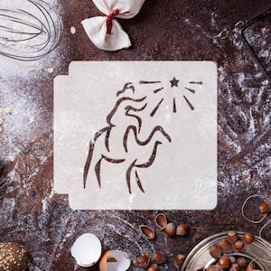 Stencil con cammello della Natività di Betlemme 783-H054