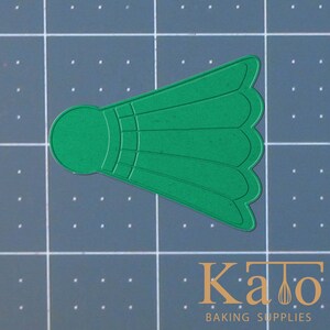 Badminton Birdie 227-555 Cookie Cutter and Acrylic Stamp (Embossed)