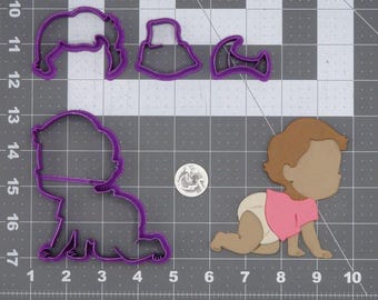 Crawling Baby 266-L434 Cookie Cutter Set