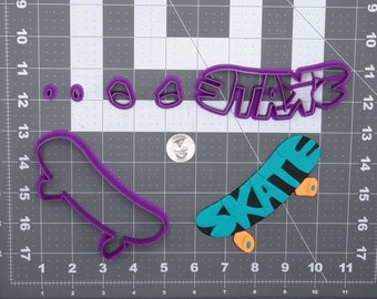 Skateboard 266-G487 Cookie Cutter Set