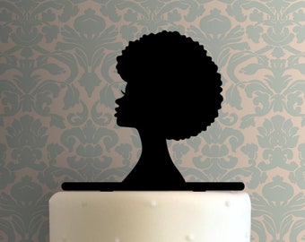 Afro Woman 225-A160 Cake Topper