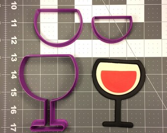 Set de cortador de galletas Wine Glass 103