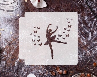 Ballerina with Butterflies 783-F440 Stencil