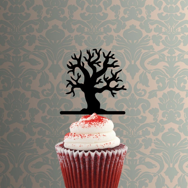 Tree Cupcake Topper Etsy