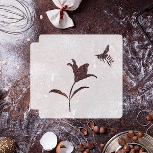 Bee with Flower 783-F435 Stencil