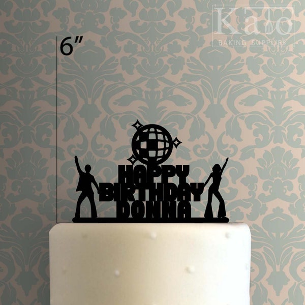 Disco Cake Toppers Etsy Australia